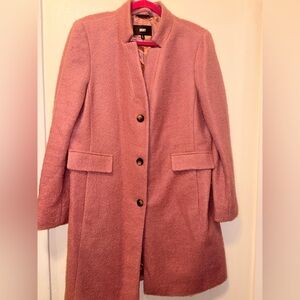 DKNY Dusty Rose Wool Pea Coat